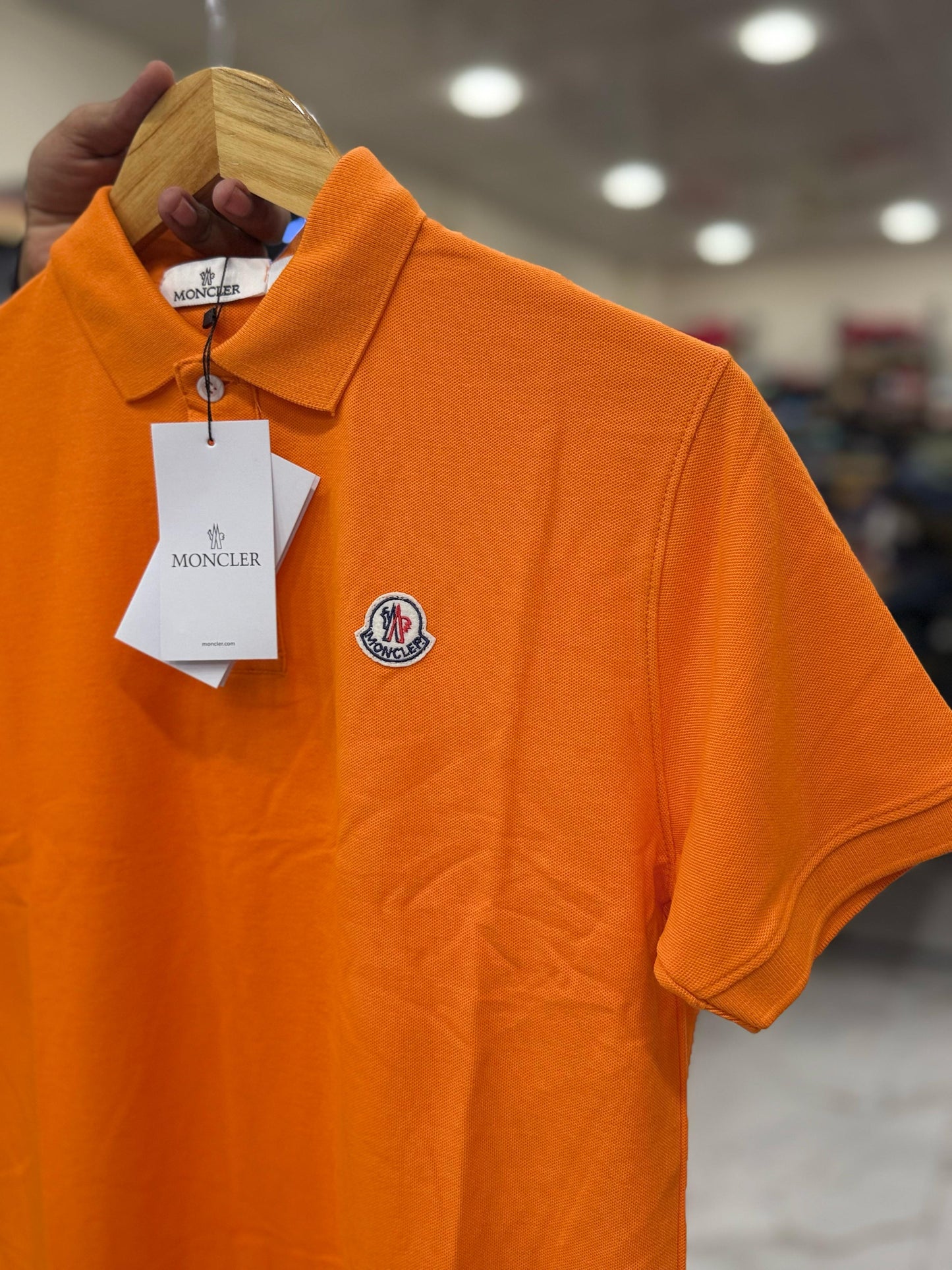 pique polo moncler design