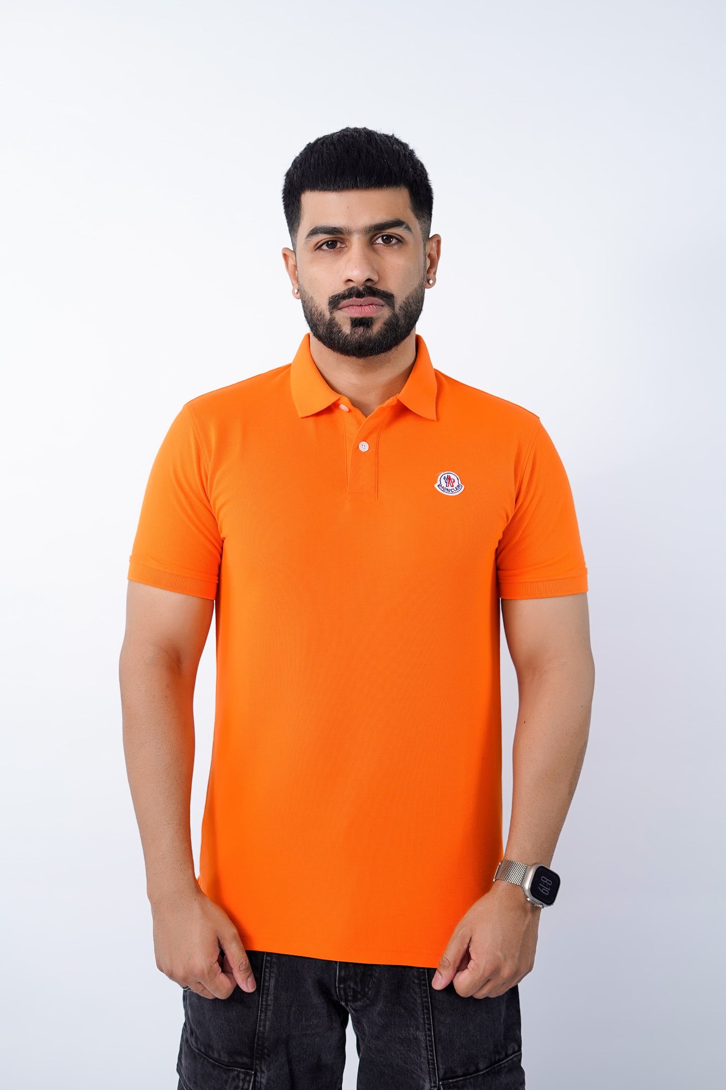 pique polo moncler design