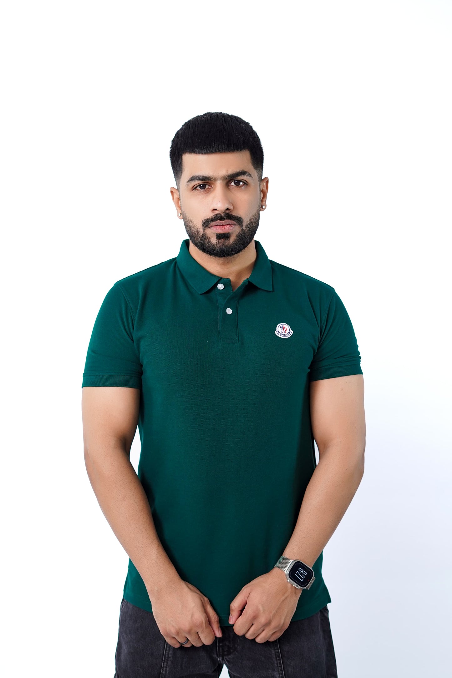 pique polo moncler design