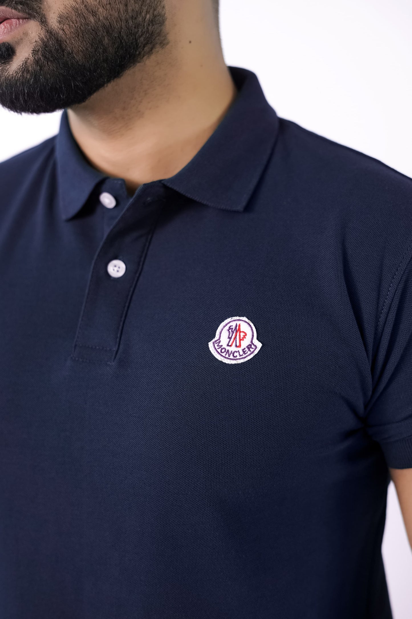 pique polo moncler design