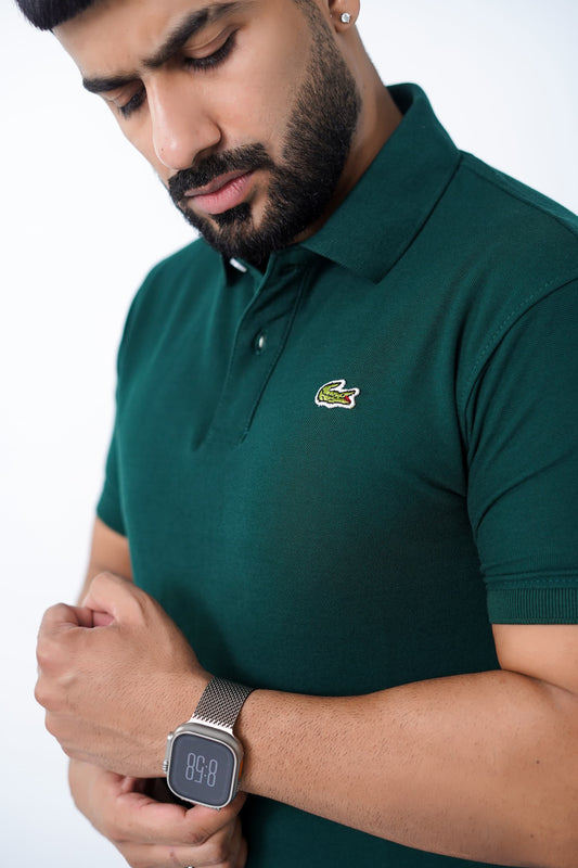 pique polo lacoste design