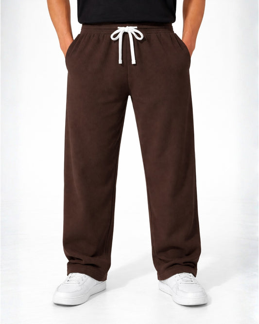 Kinetic Ribbed Baggy Trousers
