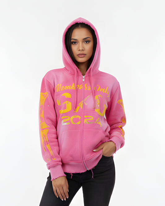 Urban Streetwear Zip Hoodie