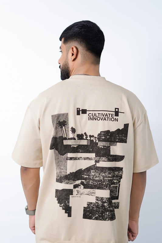 over sized cultivate innovation T shirt