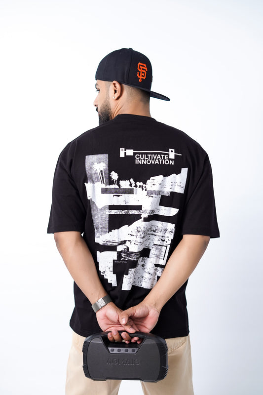 over sized cultivate innovation T shirt