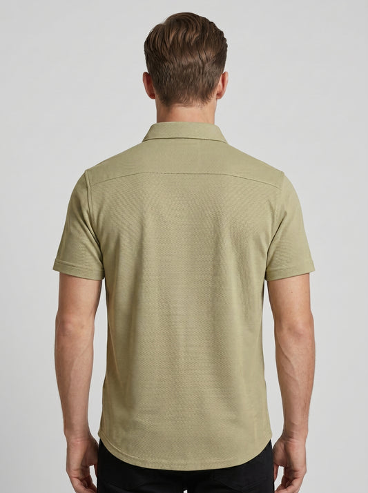 Textured Knit polo