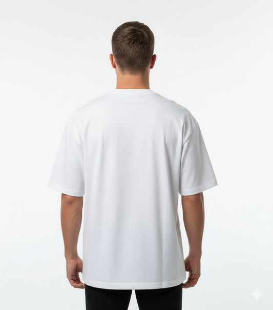 Mono Script Drop-Shoulder T-Shirt