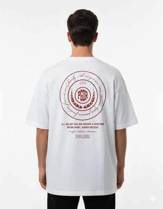 Dream Mark Drop-Shoulder Graphic T-Shirt