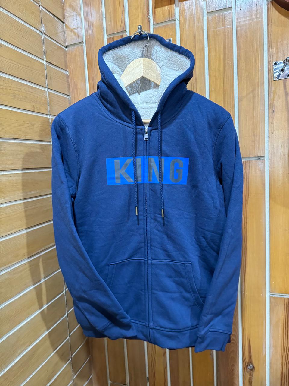 King Fur Hoodie Blue-02