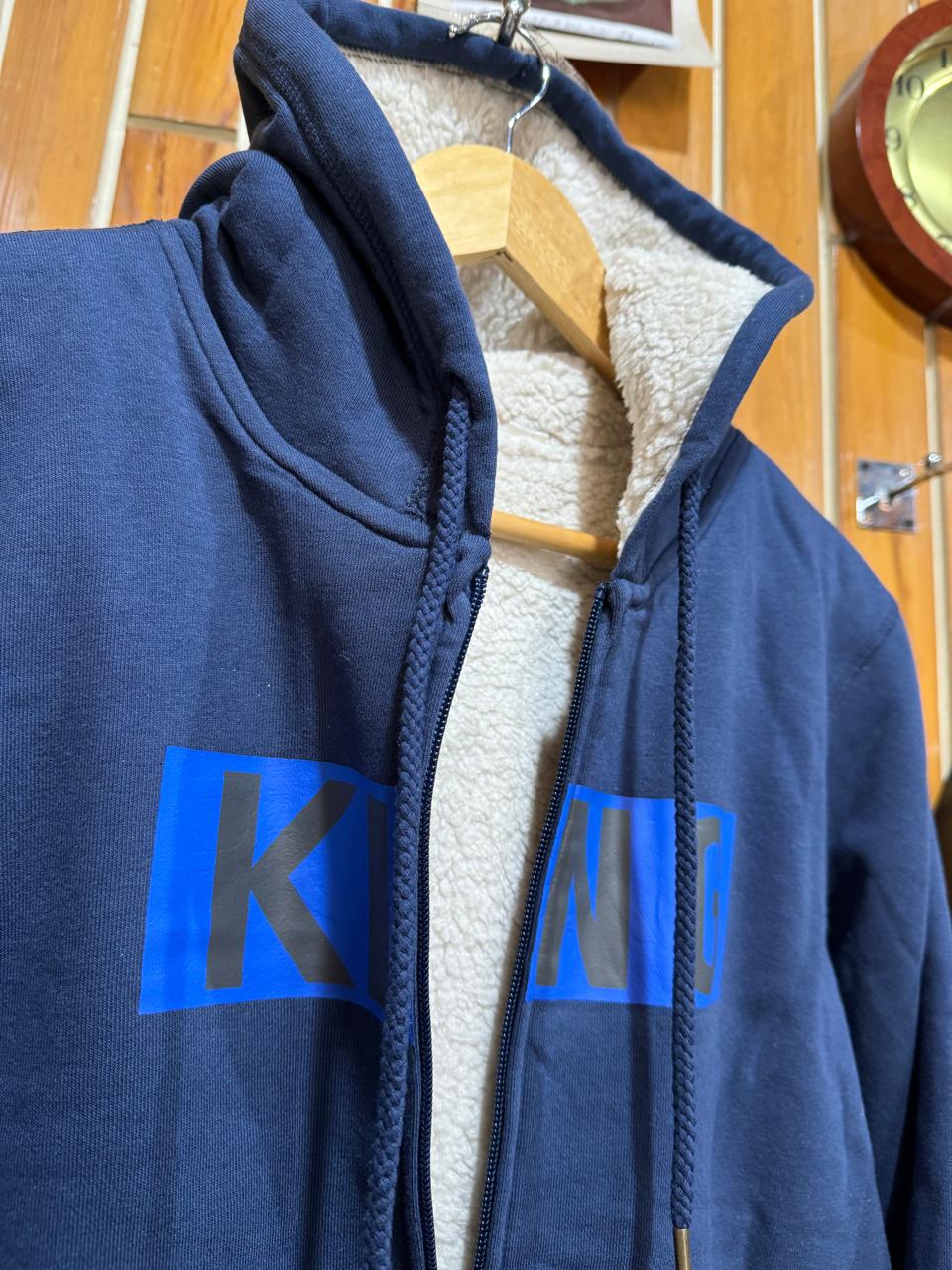 King Fur Hoodie Blue-02