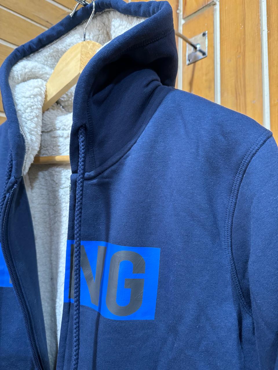 King Fur Hoodie Blue-02