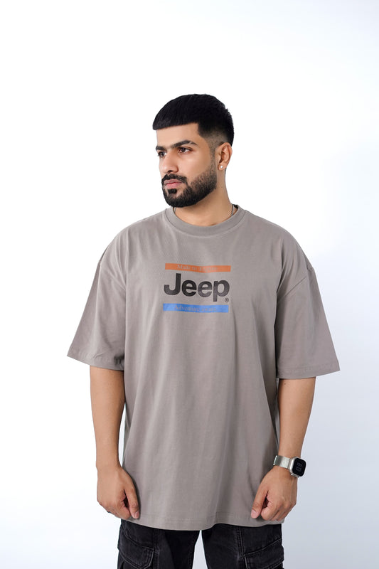 over sized Jeep Graphic T-Shirt