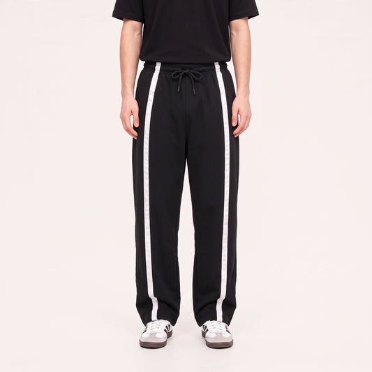 Contrast Strap Baggy Trousers