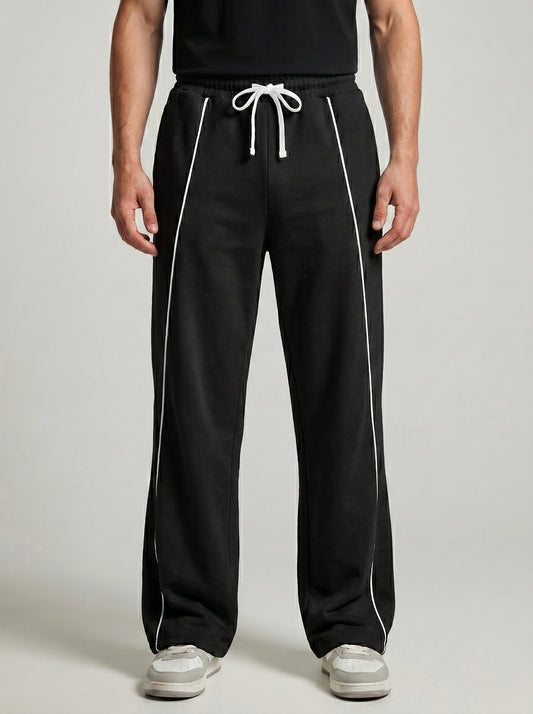 Linear-Path Baggy Trousers